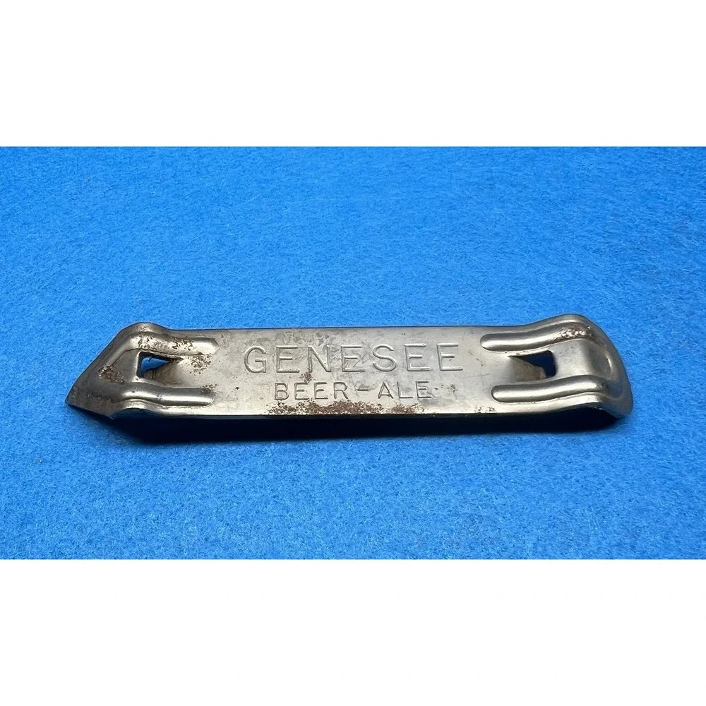 Vintage Genesee‎ Beer Ale Bottle Opener Metal Can Opener Man Cave Gift
